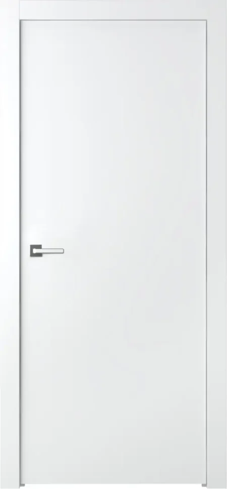 Lygios dažytos MDF vidaus durys Flat, minimalistinis modernus stilius.