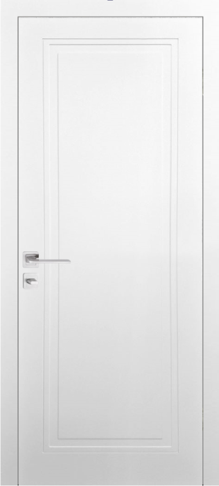 Modernios dažytos MDF durys Frost 1, subtilios frezuotos linijos.