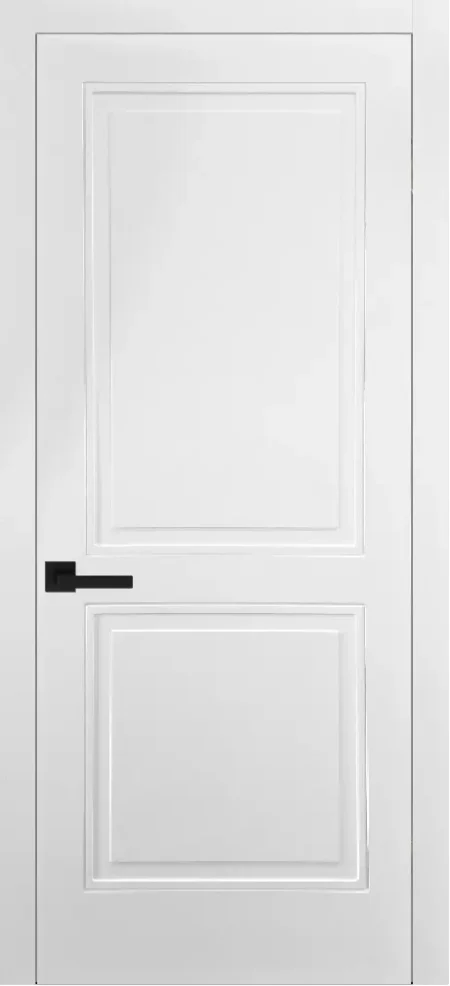 Išskirtinio dizaino dažytos MDF vidaus durys Frost 2, modernus stilius.