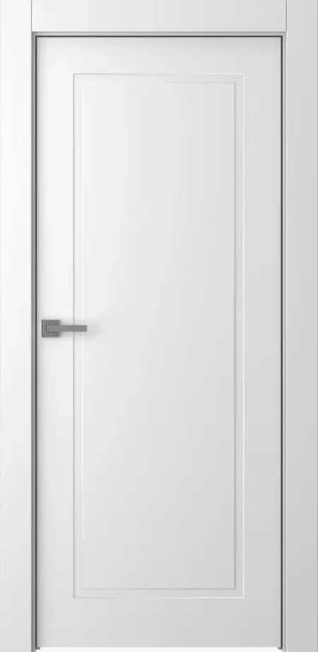 Modernios dažytos MDF durys Stella 1, minimalistinės linijos.