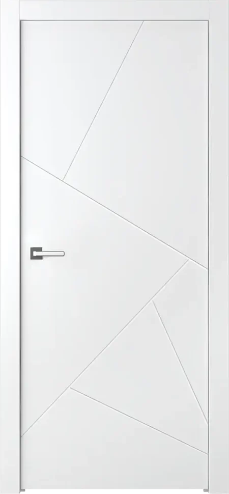 Modernios dažytos MDF vidaus durys Germanika, subtilus frezavimas.