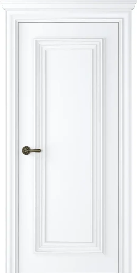 Klasikinės karkasinės dažytos MDF durys Palazzo 1, ryškios formos.